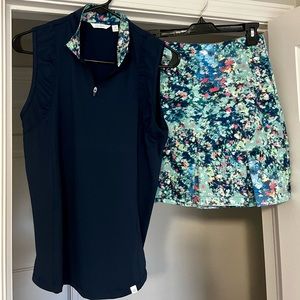 Lady Hagen Golf Set. Skort with Matching Sleeveless Polo.